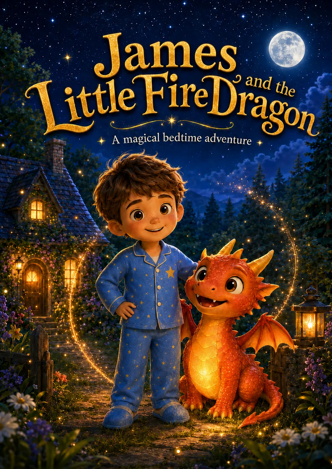 Demonstration cover of James and the Little Fire Dragon